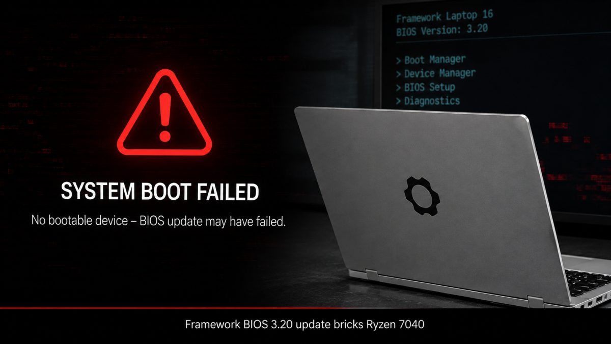 Framework Faces Backlash After BIOS 3.20 Update Bricks Ryzen 7040 Laptops