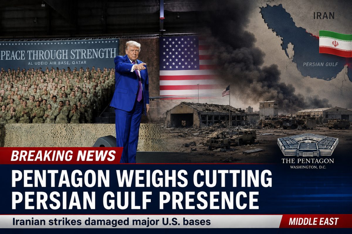 Pentagon Weighs Reducing U.S. Military Footprint in Persian Gulf After Iran War