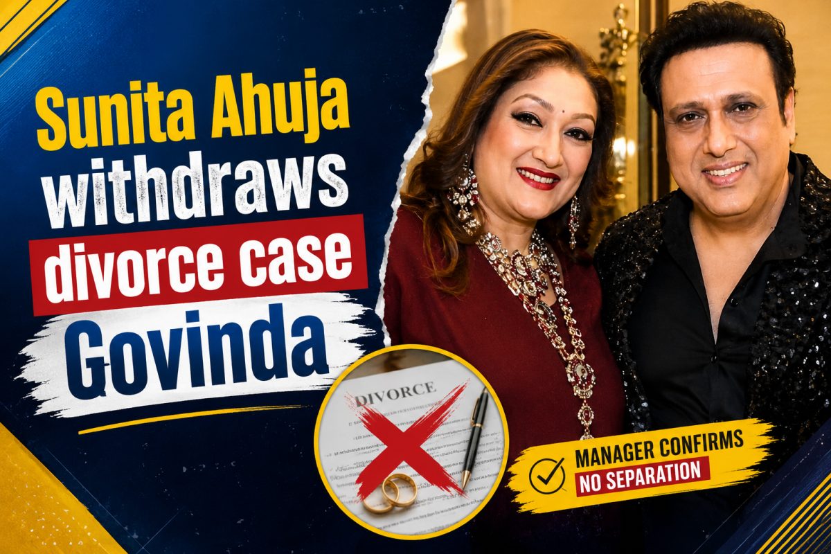 Sunita Ahuja Withdraws Divorce Case Against Govinda, Manager Confirms No Separation